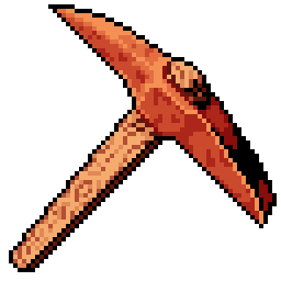 Copper pickaxe