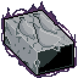 Cursed stone block